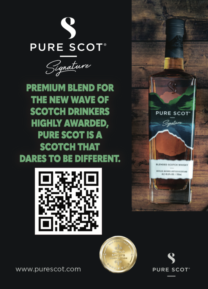 Bladnoch Shelf Talker (Pure Scot Signature) (3"x4.25")